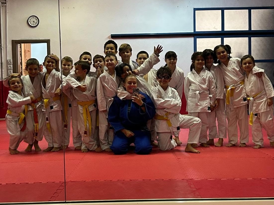 Gruppo bambini durante il corso di Judo
